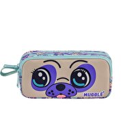 Muggle Dog Mor 2 Gözlü Kalemlik Çantası 7020