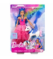 Barbie Mavi Saçlı Prenses Bebek HRR16