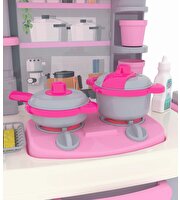 Sesli ve Işıklı Musluklu Mutfak Seti 40 Parça