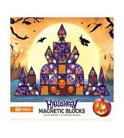 Halloween Temalı Mıknatıslı Manyetik Yapı Blokları 68 Parça