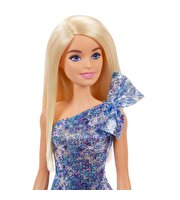 Barbie Pırıltılı Barbie Bebekler Mavi Elbiseli GRB32