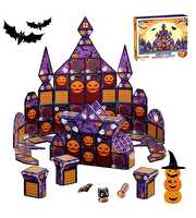 Halloween Temalı Mıknatıslı Manyetik Yapı Blokları 68 Parça