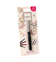 Lukky 2'si 1 Arada Maskara ve Kirpikler Simi Gümüş