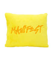 Manifest Sarı Peluş Kırlent 35×45 Cm