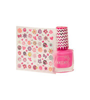 Lukky Soyulabilir Pembe Ojeli Tırnak Tasarım Seti