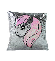 45 cm Pullu Yastıklar Pembe Unicorn