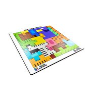 Ahşap Hayvanlar Bul Tak Tetris Beyaz Puzzle