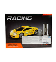 Şarj İstasyonlu Uzaktan Kumandalı Spor Gri Araba