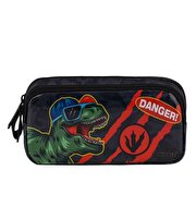 Muggle Danger Dino 2 Gözlü Kalemlik Çantası 9284