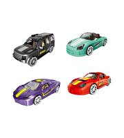 DIY Fancy Maket Spor Arabalar Kırmızı Cabrio Araba