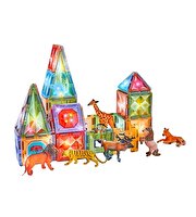 Magnetic Tiles 3D Mıktnatıslı Light Manyetik Yapı Blokları 89 Parça