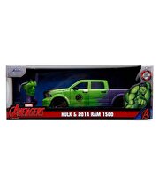 1:24 Marvel Avengers 2014 RAM 1500 Model Araba ve Hulk Figür