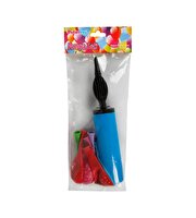 Parti Balon Pompa Seti Mavi