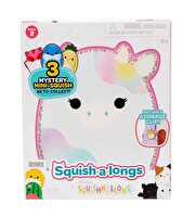 Squishmallows Squish-a-Longs Klipsli Çanta Süsü ve 3 Figür + Yüzük Sürpriz Paket Seri 2