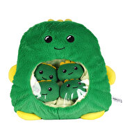 Dinozor Anne ve Mini Dino Bebekler Peluş Çanta Seti