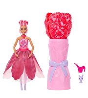 Barbie Petal Pop Gül Elbiseli Bebek JMF59