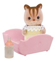 Sylvanian Families Kahverengi Bebek Sincap ve Beşik