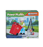 Power Planet Temizlik Görevlisi Figürlü Yapı Blok Oyuncak Seti A