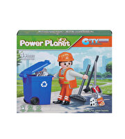 Power Planet Temizlik Görevlisi Figürlü Yapı Blok Oyuncak Seti D