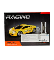 Şarj İstasyonlu Uzaktan Kumandalı Spor Sarı Araba