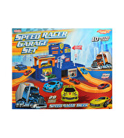 Speed Racer Tırlı 10 Metal Araçlı Garaj