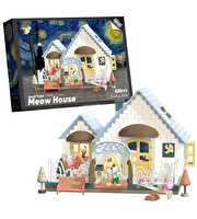 Meow House 525 Parça Kedi Evi Yapı Blokları Seti
