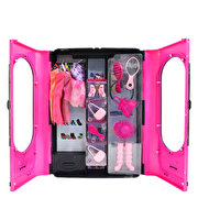 Anlily Elbise Dolabı Bebekli Açık Pembe