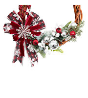 Yılbaşı Kapı Süsü Çelenk