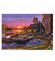 Ks Puzzle Lakeside Cottage Puzzle 2000 Parça