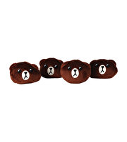 Sevimli Anne Ayı ve Mini Ayı Yavruları Peluş Çanta Seti