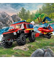 LEGO City 4x4 Kurtarma Botlu İtfaiye Kamyonu 60412