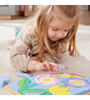 Fisher Price Ahşap Çiçek Yapboz Blokları HXT97