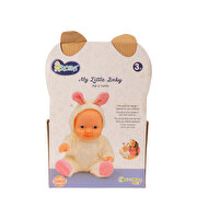 Ayı Kostümlü Sesli Roza Et Bebek Mavi