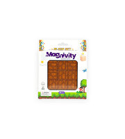 Magnivity Manyetik Bloklar Kahverengi Odun Desenli Blok 9 Parça