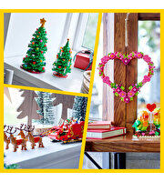 LEGO Yılbaşı Özel 3’lü Özel Set Paketi (Çam Ağacı + Noel Baba’nın Kızağı + Kalp Süsleme Seti)