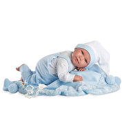 Llorens Lalo Pijama Toquilla Azul Sesli 35 cm.