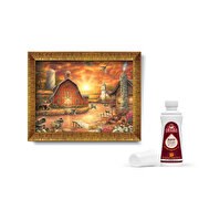 Gün Batımı Yolculuğu Çerçeveli Puzzle 1000 Parça