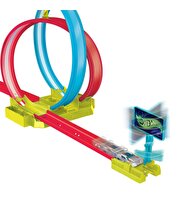 Hot Wheels Neon Yarışlar Çifte Çemberde Yarış Seti HPC05