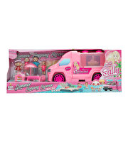 Sally Karavan Kamp Seri̇si̇ Fi̇gürlü Oyun Seti̇ Toz Pembe