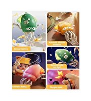 Dansçı Kali Müzikli Işıklı Hareketli Ahtapot Pembe