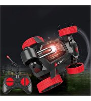 Uzaktan Kumandalı Akrobatik Zıppır Şarjlı Araba Kırmızı