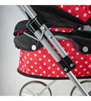 Gümüş Tekerlekli Beşikli Puset