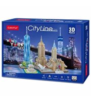 Cubic Fun City Line Serisi New York City 3D Puzzle 123 Parça