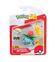 Pokemon Battle 3'lü Fi̇gür Seti̇ Jangmo-o Ivysaur Pikachu