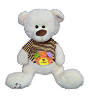 Çizgili Tişörtlü Beyaz Ayı 60 cm.