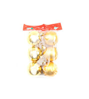 Yılbaşı Ağaç Süsü 6'lı Büyük Gold Renk Top