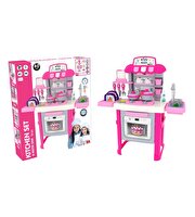 Sesli ve Işıklı Musluklu Mutfak Seti 40 Parça