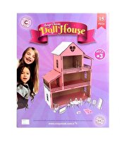 Ahşap Kalpli Ev 15 Parça