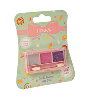 Lukky 3 Renkli̇ Parıltılı Simli Göz Farı Paleti̇ ve Fırçası