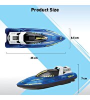 Silverlit Exost Aqua Lights Uzaktan Kumandalı 1:18 Sürat Teknesi